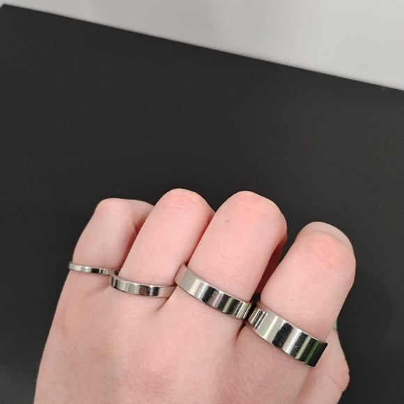 Stainless Steel Rings In Assorted Sizes And Band Width - Picture 3 of 3